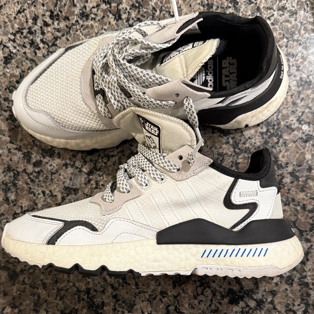 Adidas Star Wars White and Black Sneakers